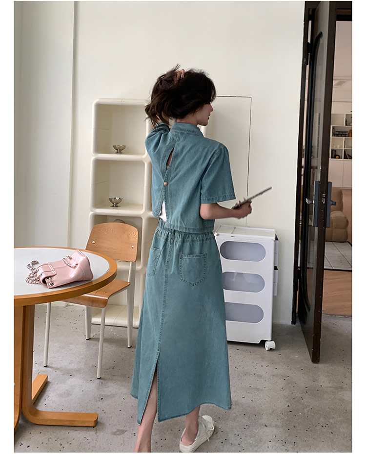 デニムセットアップ さわやか春夏セパレートスカート