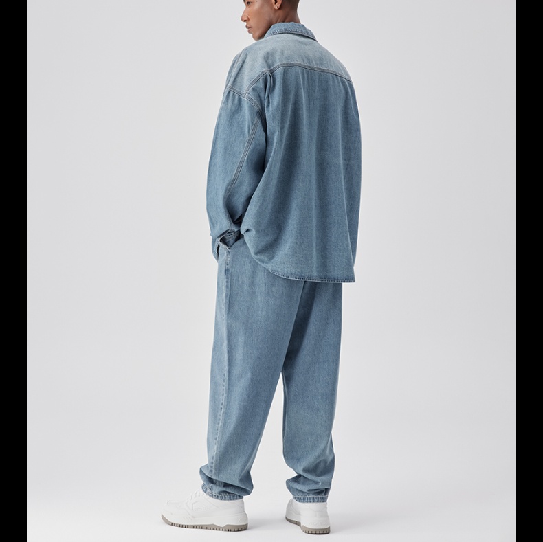 デニムセットアップ ゆったりシルエット デニムコーデセット