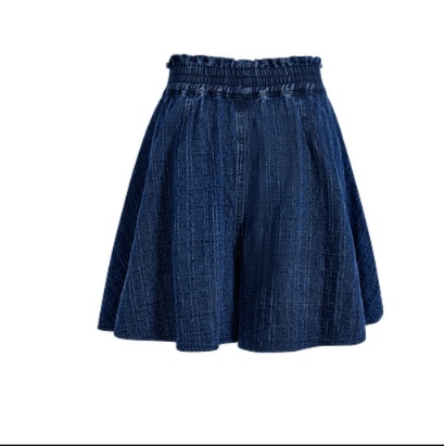 デニムセットアップ パフスリーブ デニム ツーピース セット