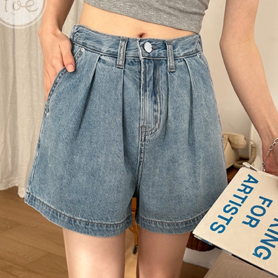 デニムセットアップ ゆったりデニムシャツセットアップ