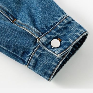 デニムセットアップ クロップド丈ジャケット&ロングスカート上下セット