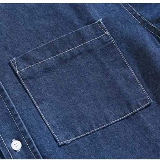 デニムセットアップ 涼風シャツショートパンツセット