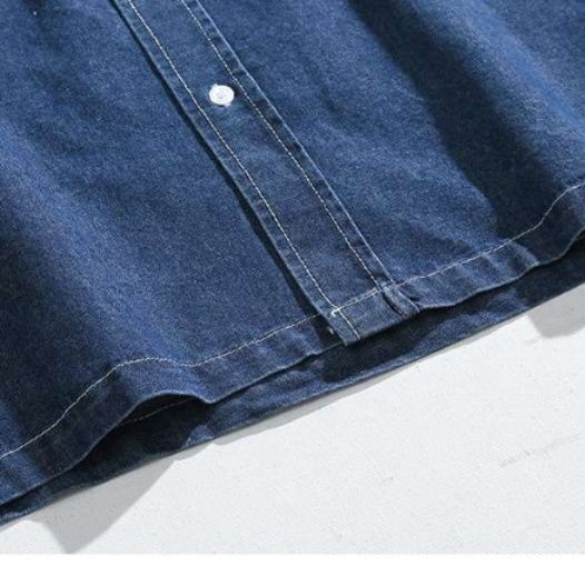 デニムセットアップ 涼風シャツショートパンツセット