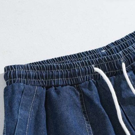デニムセットアップ 涼風シャツショートパンツセット