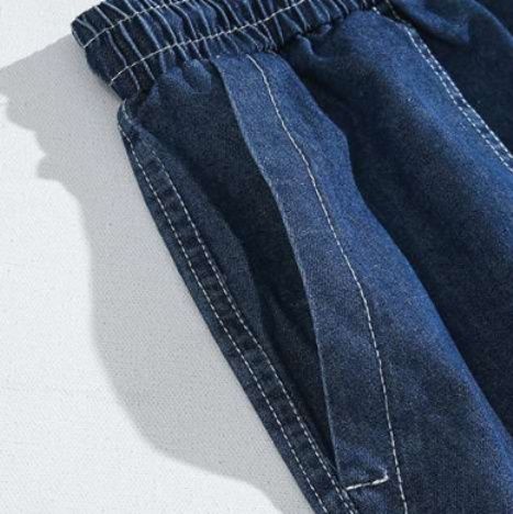 デニムセットアップ 涼風シャツショートパンツセット