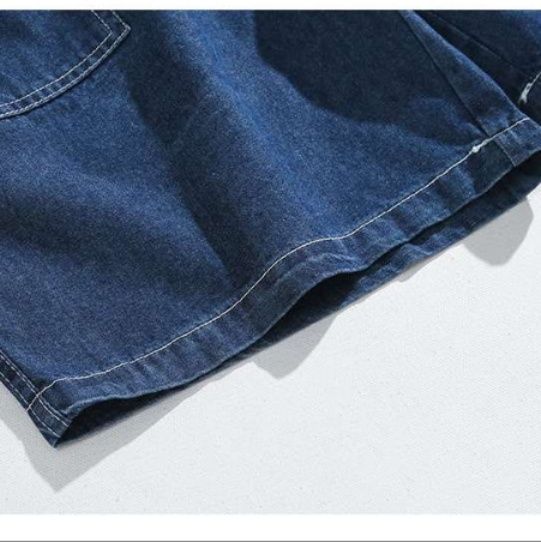 デニムセットアップ 涼風シャツショートパンツセット
