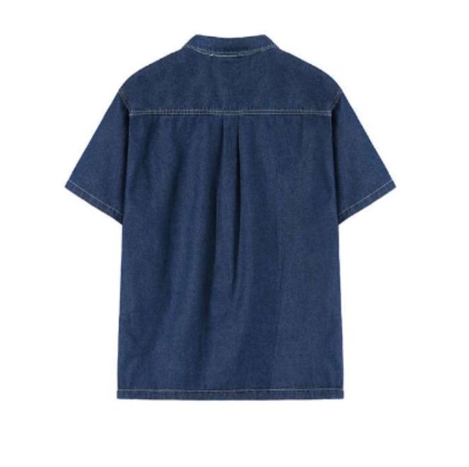 デニムセットアップ 涼風シャツショートパンツセット