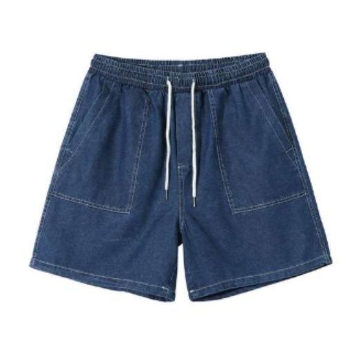 デニムセットアップ 涼風シャツショートパンツセット