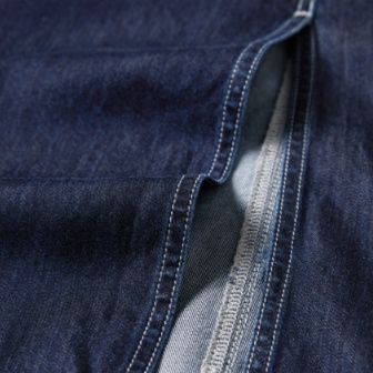 デニムセットアップ 上品フレアデニムセットアップ