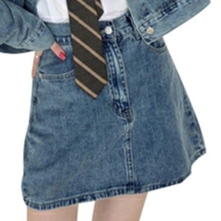 デニムセットアップ ゆったりジャケット＆ミニスカート