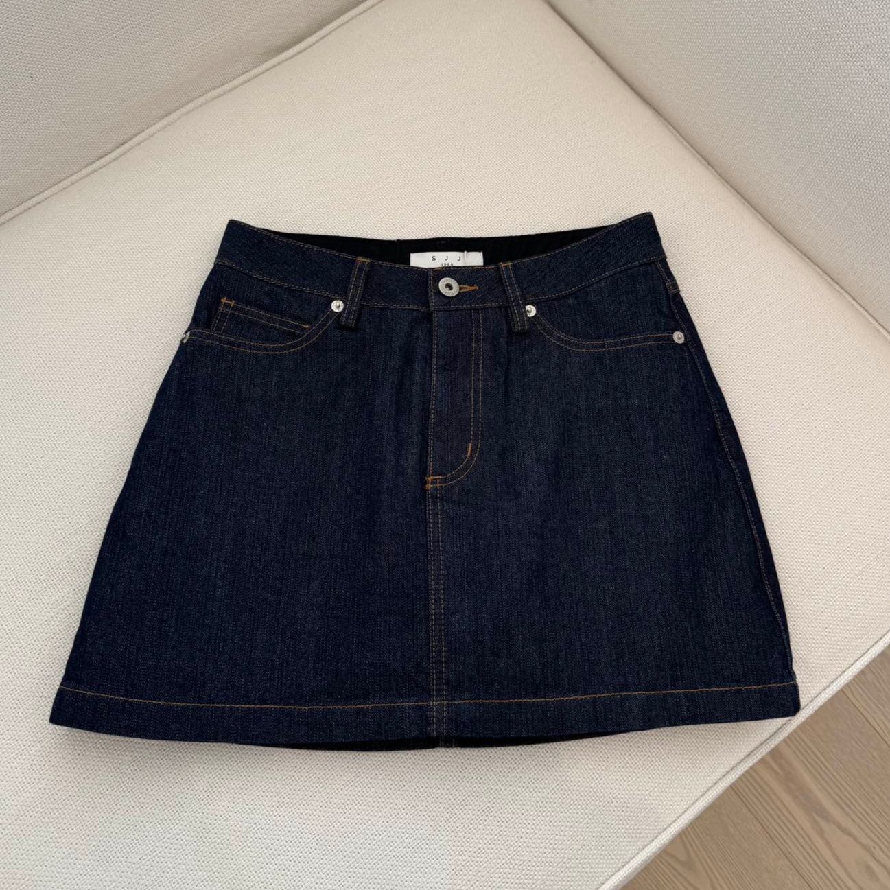 デニムセットアップ 洗練ミニスカートデニムセット