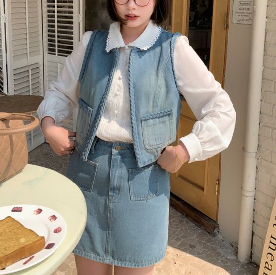 デニムセットアップ 懐かしミニスカデニムセット