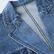 デニムセットアップ シンプル上質ジャケット＆スカート