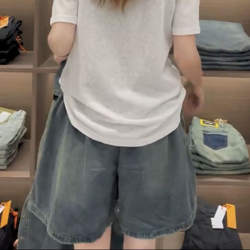 デニムセットアップ こなれ感ゆったりデニムセットアップ
