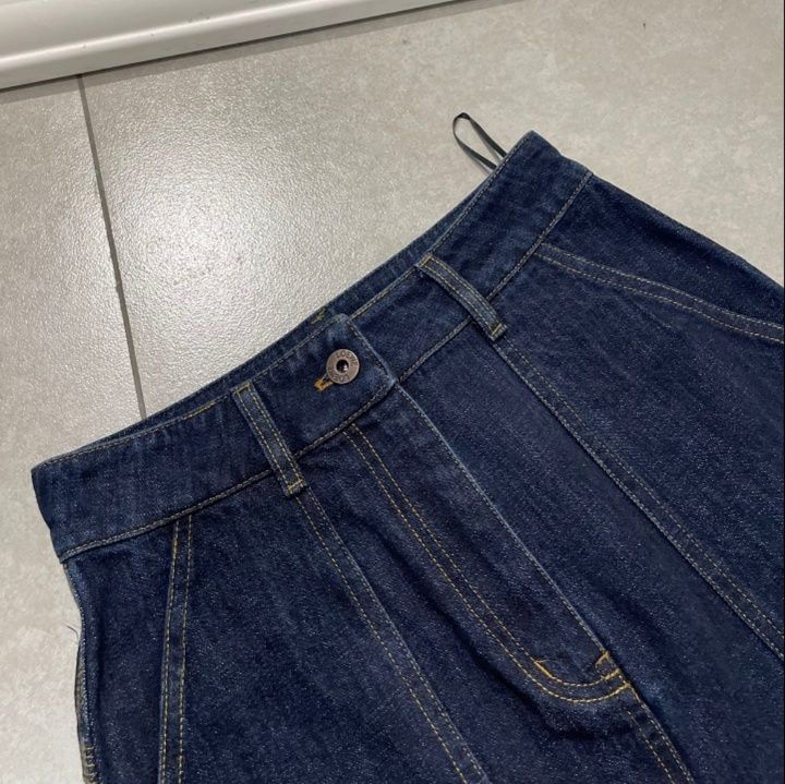 デニムセットアップ 金属プレート付きデニムセットアップ