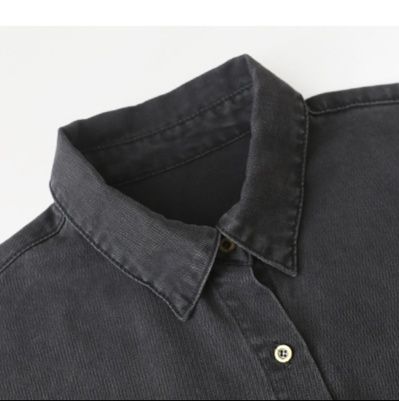デニムセットアップ ゆったりデニムシャツセットアップ
