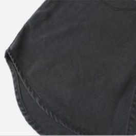 デニムセットアップ ゆったりデニムシャツセットアップ