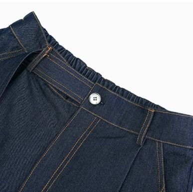 デニムセットアップ 半袖リラックスデニムセットアップ