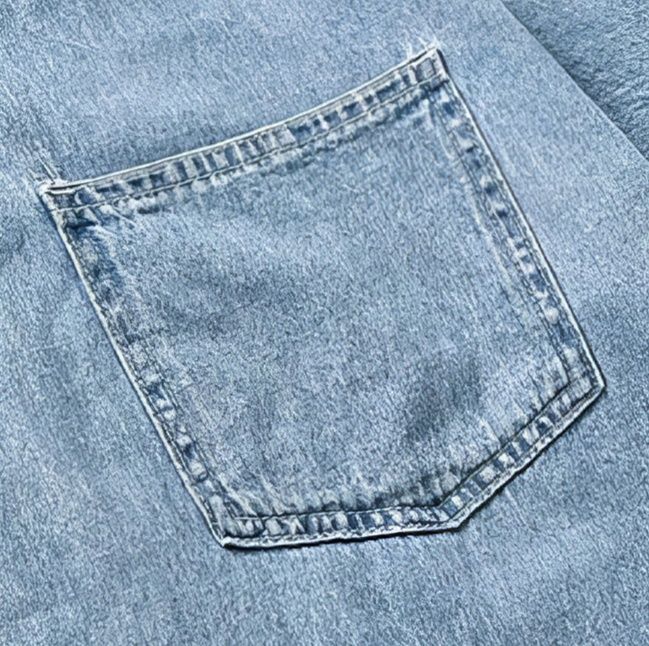 デニムセットアップ リラックスデニム半袖ショートパンツセット