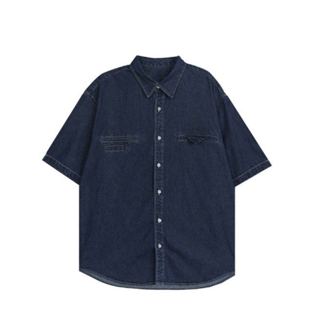 デニムセットアップ こだわり半袖デニムセットアップ