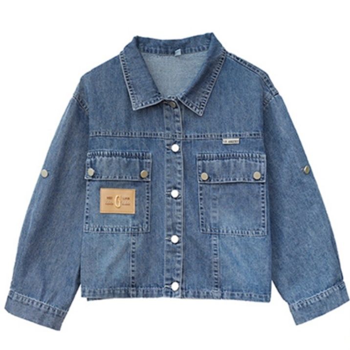 デニムセットアップ カジュアル風味ジャケットスカート