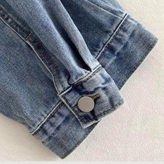 デニムセットアップ クロップド丈ジャケット台形スカートセット