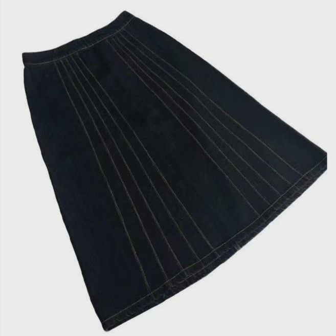 デニムセットアップ 洗練ノースリーブデニムセット