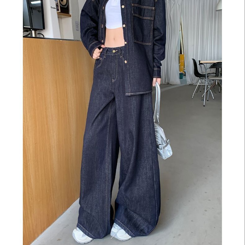 デニムセットアップ ゆったりビッグシルエット上下セット