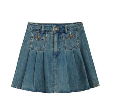デニムセットアップ 涼やか短丈デニム上下セット