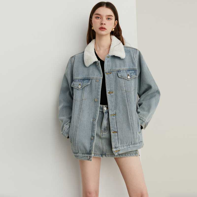 デニムセットアップ ふんわりデニムジャケット&ミニスカート