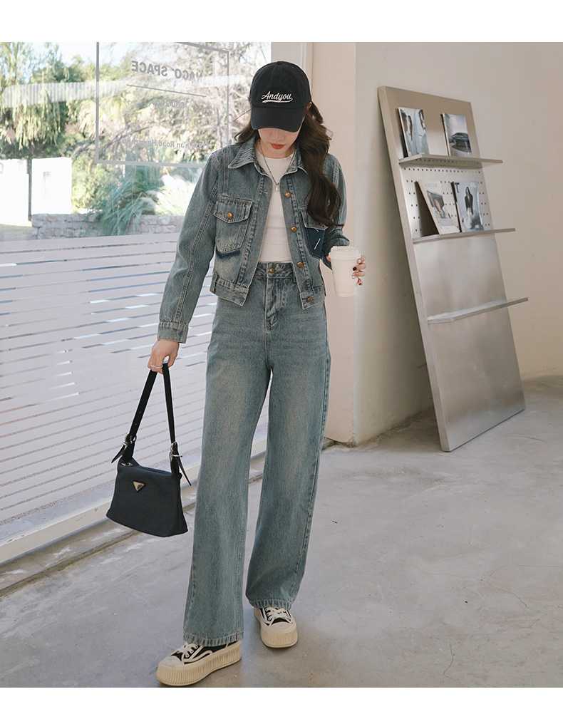 デニムセットアップ こなれ感デニム上下セット