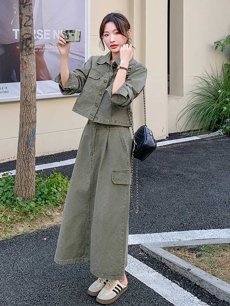 デニムセットアップ クラシカルミリタリーセットアップ
