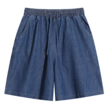 デニムセットアップ ゆったりデニムシャツセットアップ