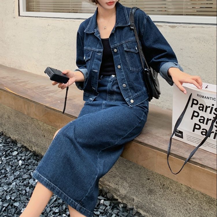 デニムセットアップ 大人の余裕を演出するデニム上下セット