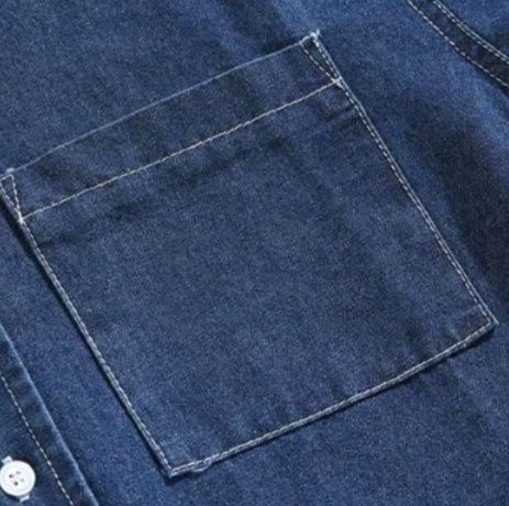 デニムセットアップ 涼風シャツショートパンツセット