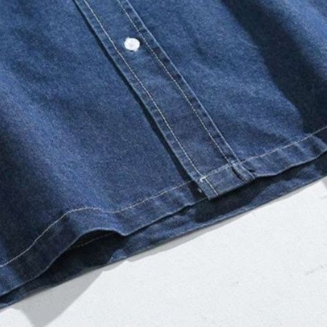 デニムセットアップ 涼風シャツショートパンツセット