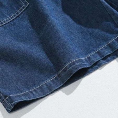 デニムセットアップ 涼風シャツショートパンツセット