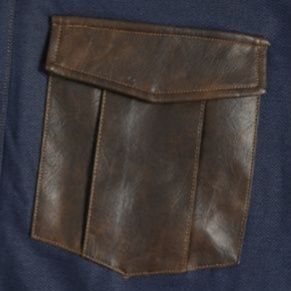 デニムセットアップ 異素材切替デニムセットアップ