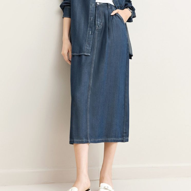 デニムセットアップ こなれ感ゆるシルエットデニムセット