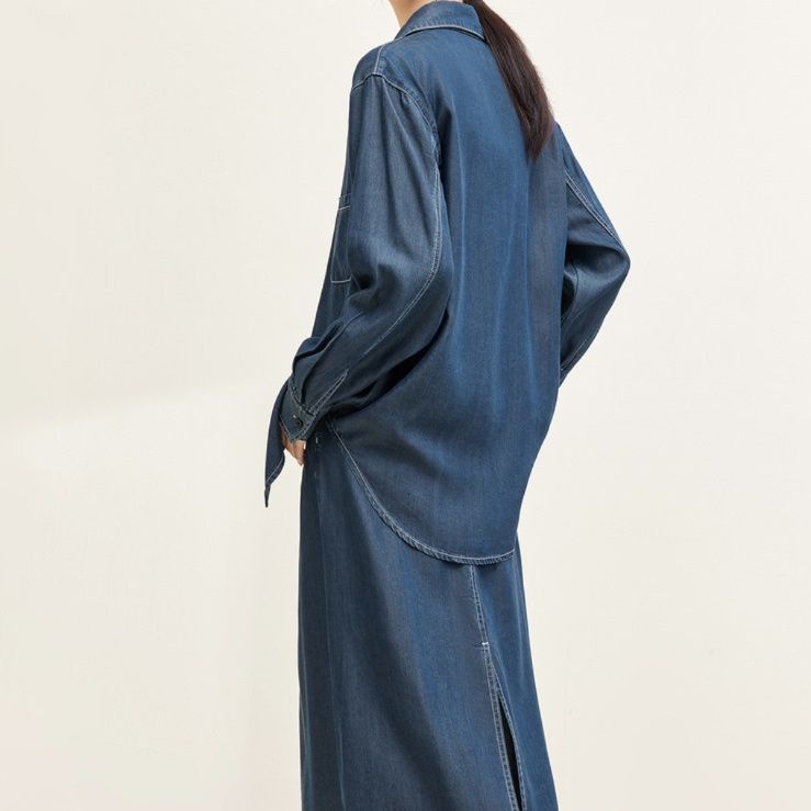 デニムセットアップ こなれ感ゆるシルエットデニムセット