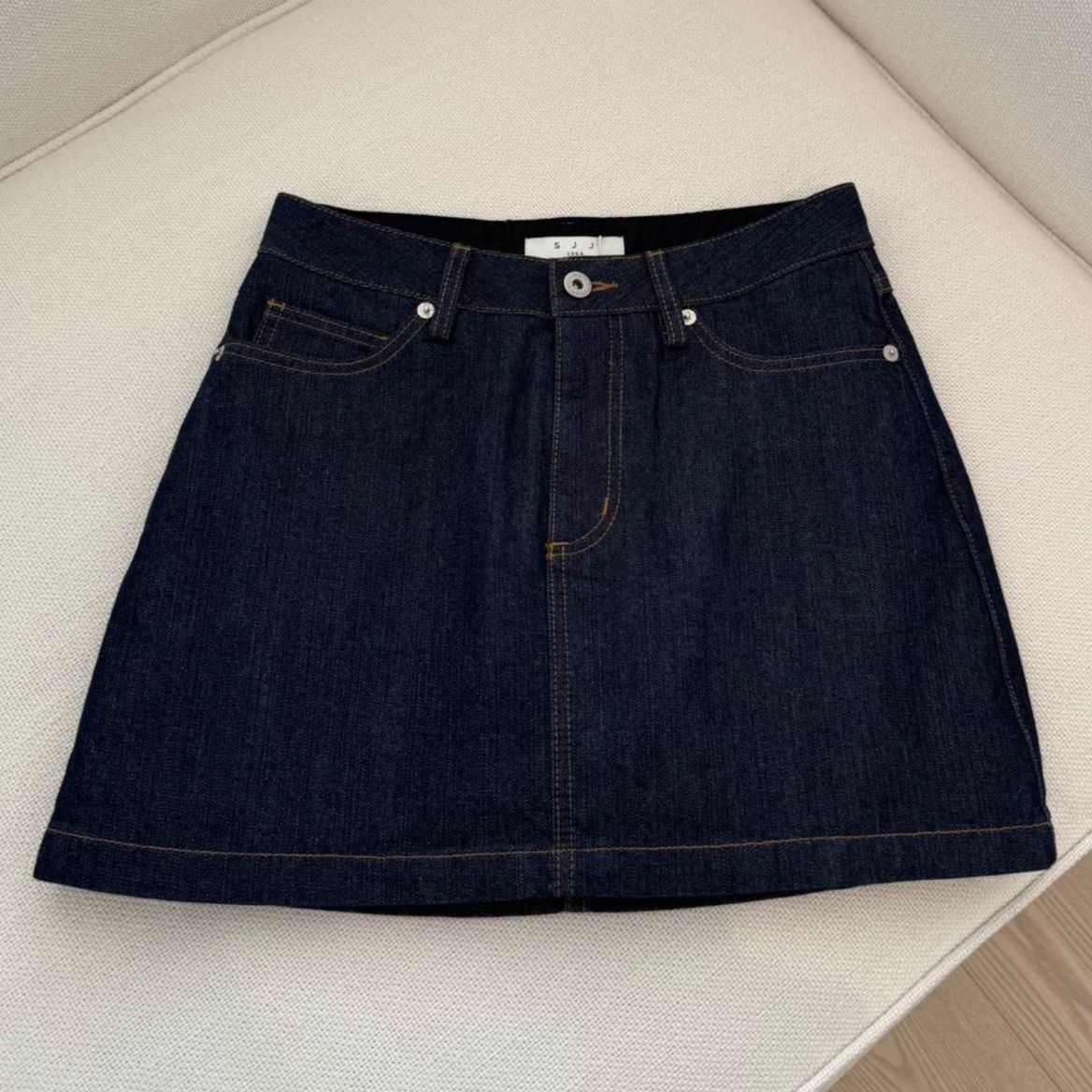デニムセットアップ 洗練ミニスカートデニムセット