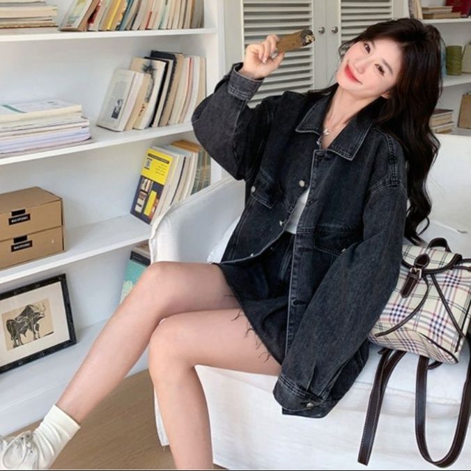 デニムセットアップ ゆったりシルエット デニムセット