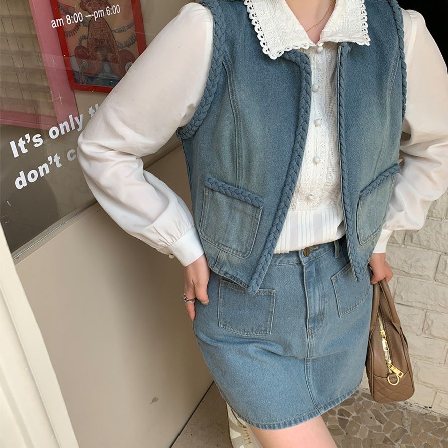 デニムセットアップ 懐かしミニスカデニムセット