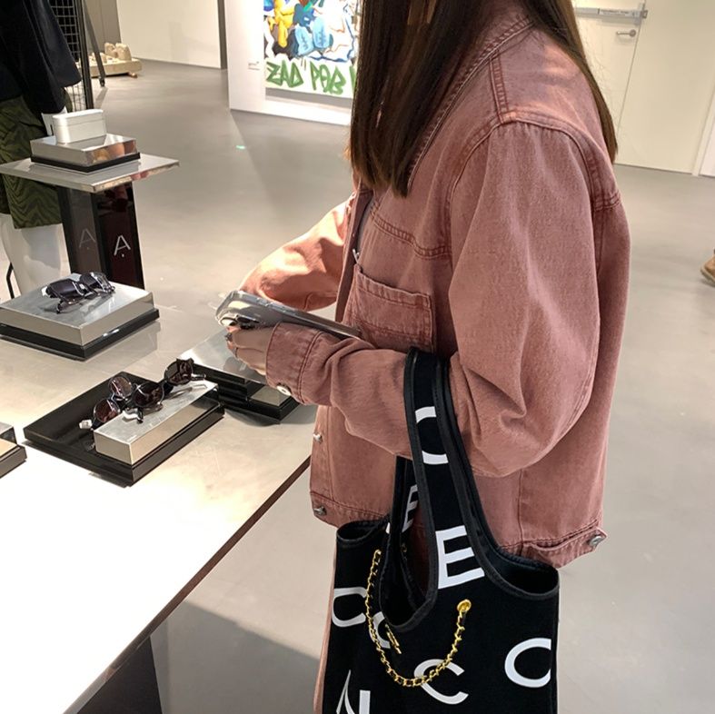 デニムセットアップ やわらかデニムロングスカート上下セット