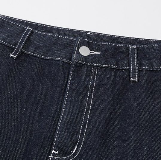 デニムセットアップ クロップド丈ジャケット×ミニスカート