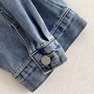 デニムセットアップ ヴィンテージ風デニムジャケット＆ミニスカート二点セット
