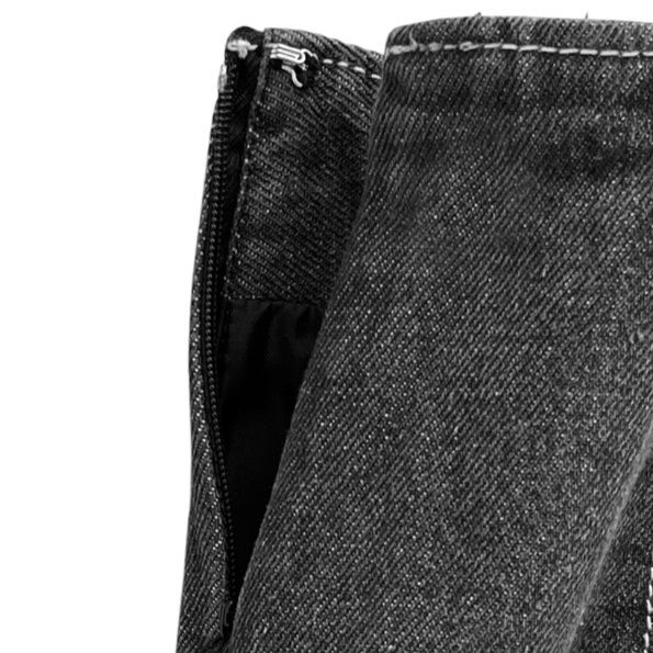 デニムセットアップ ショート丈ジャケット×ミニスカートセット