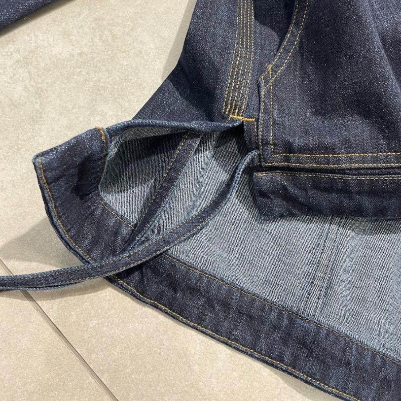デニムセットアップ パッチ付きデニムセットアップ