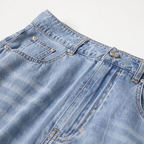 デニムセットアップ 半袖ゆったりデニムジャケット＆ロングスカート
