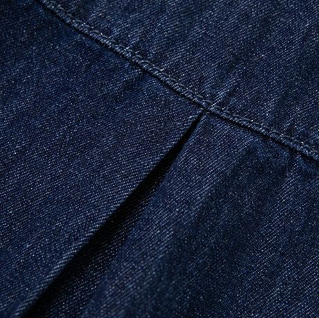 デニムセットアップ 洗練半袖デニムショートパンツセット